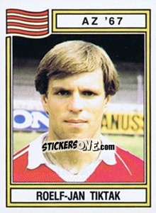 Sticker Roelf-Jan Tiktak - Voetbal 1982-1983 - Panini