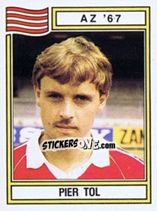 Sticker Pier Tol - Voetbal 1982-1983 - Panini