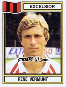 Sticker Rene Vermunt - Voetbal 1982-1983 - Panini