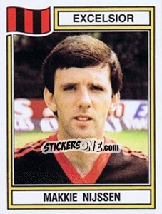 Sticker Makkie Nijssen - Voetbal 1982-1983 - Panini