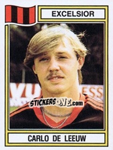 Sticker Carlo de Leeuw - Voetbal 1982-1983 - Panini