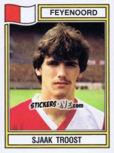 Sticker Sjaak Troost - Voetbal 1982-1983 n. 68 - Panini