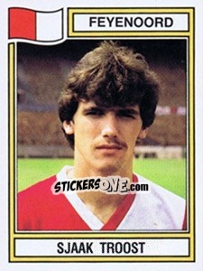 Sticker Sjaak Troost - Voetbal 1982-1983 - Panini