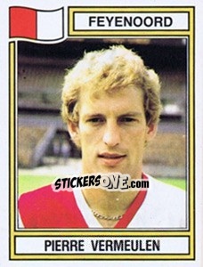 Sticker Pierre Vermeulen - Voetbal 1982-1983 n. 73 - Panini