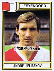 Sticker Andre Jeliazkov - Voetbal 1982-1983 n. 74 - Panini