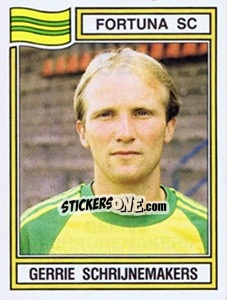 Sticker Gerrie Schrijnemakers - Voetbal 1982-1983 - Panini