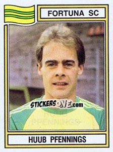 Cromo Huub Pfennings - Voetbal 1982-1983 - Panini