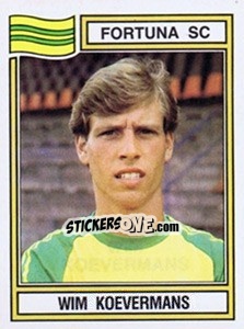 Cromo Wim Koevermans - Voetbal 1982-1983 - Panini