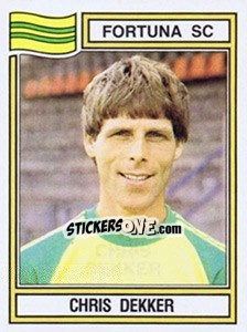 Figurina Chris Dekker - Voetbal 1982-1983 - Panini