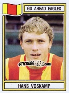 Sticker Hans Voskamp - Voetbal 1982-1983 - Panini