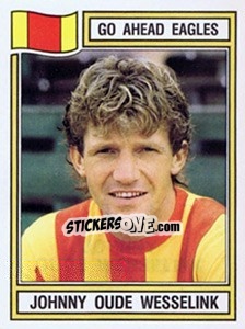 Sticker Johnny Oude Wesselink - Voetbal 1982-1983 - Panini