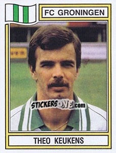 Sticker Theo Keukens - Voetbal 1982-1983 - Panini