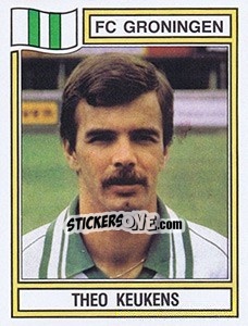 Sticker Theo Keukens - Voetbal 1982-1983 n. 123 - Panini