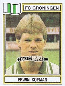 Sticker Erwin Koeman - Voetbal 1982-1983 - Panini