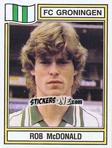 Sticker Rob McDonald - Voetbal 1982-1983 - Panini