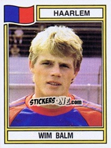 Sticker Wim Balm - Voetbal 1982-1983 n. 142 - Panini