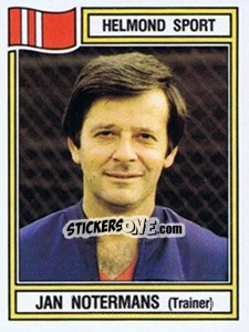 Sticker Jan Notermans - Voetbal 1982-1983 - Panini