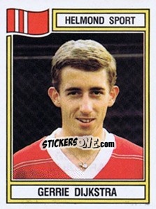 Sticker Gerrie Dijkstra - Voetbal 1982-1983 - Panini