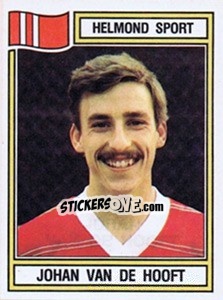 Sticker Johan van de Hooft - Voetbal 1982-1983 - Panini