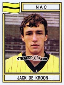 Figurina Jack de Kroon - Voetbal 1982-1983 - Panini