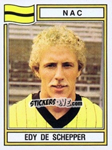 Sticker Edy de Schepper - Voetbal 1982-1983 - Panini
