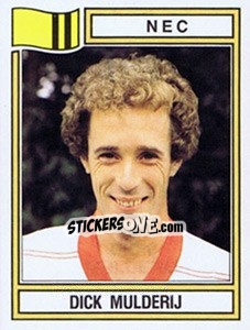 Sticker Dick Mulderij - Voetbal 1982-1983 - Panini