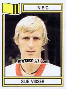 Sticker Sije Visser - Voetbal 1982-1983 - Panini