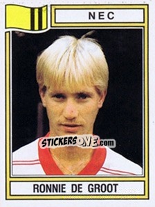 Sticker Ronnie de Groot - Voetbal 1982-1983 n. 195 - Panini