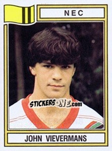 Sticker John Vievermans - Voetbal 1982-1983 - Panini