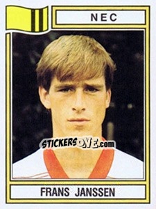 Cromo Frans Janssen - Voetbal 1982-1983 - Panini