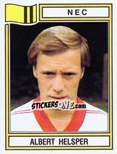 Sticker Albert Helsper - Voetbal 1982-1983 - Panini