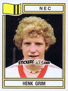 Sticker Henk Grim - Voetbal 1982-1983 - Panini