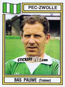 Sticker Bas Pauwe - Voetbal 1982-1983 n. 203 - Panini