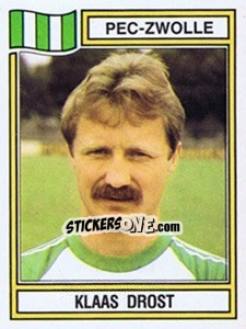 Figurina Klaas Drost - Voetbal 1982-1983 - Panini