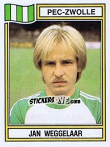 Sticker Jan Weggelaar - Voetbal 1982-1983 n. 209 - Panini