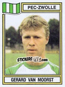 Sticker Gerard van Moorst - Voetbal 1982-1983 - Panini
