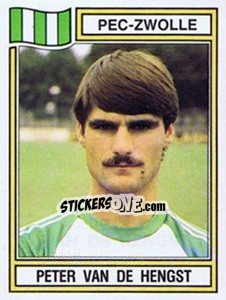 Sticker Peter van de Hengst - Voetbal 1982-1983 - Panini