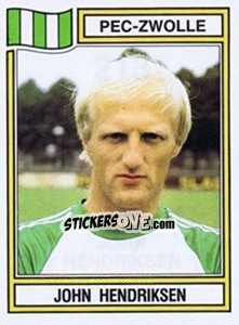 Sticker John Hendriksen - Voetbal 1982-1983 - Panini