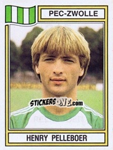 Sticker Henry Pelleboer - Voetbal 1982-1983 n. 215 - Panini