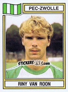 Sticker Riny van Roon - Voetbal 1982-1983 - Panini