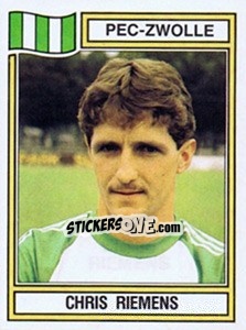 Sticker Chris Riemens - Voetbal 1982-1983 - Panini