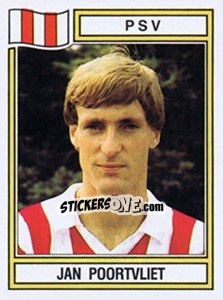 Sticker Jan Poortvliet - Voetbal 1982-1983 - Panini