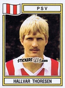 Sticker Hallvar Thoresen - Voetbal 1982-1983 - Panini