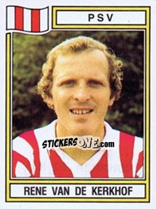 Sticker Rene van de Kerkhoff - Voetbal 1982-1983 - Panini