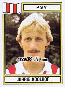 Sticker Jurrie Koolhof - Voetbal 1982-1983 - Panini