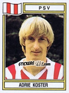 Sticker Adrie Koster - Voetbal 1982-1983 - Panini