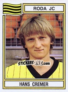 Sticker Hans Cremer - Voetbal 1982-1983 - Panini