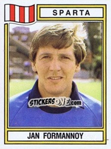 Sticker Jan Formannoy - Voetbal 1982-1983 - Panini