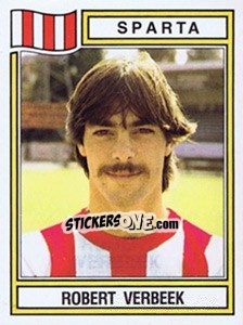 Sticker Robert Verbeek - Voetbal 1982-1983 - Panini