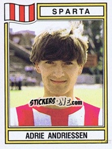 Sticker Adrie Adriessen - Voetbal 1982-1983 n. 266 - Panini